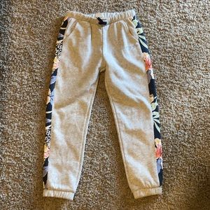 Girls roxy sweat pants